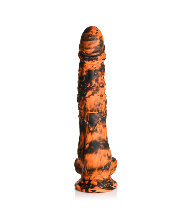 Sabretooth - Silicone Dildo - Oranje/Zwart