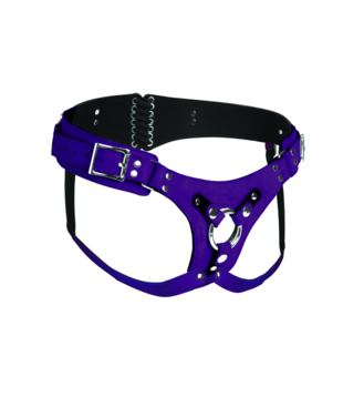 Bodice Deluxe - Leren Korset Harnas - Paars