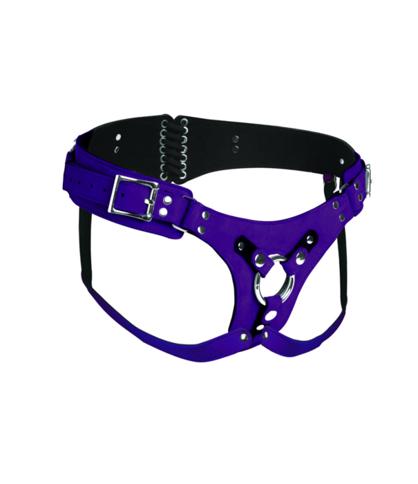 Bodice Deluxe - Leren Korset Harnas - Paars