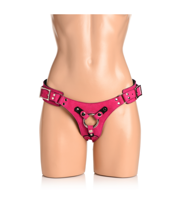 Bodice Deluxe - Leren Korset Harnas - Paars