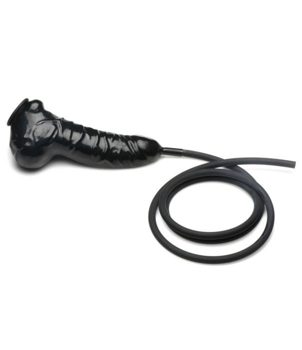 Guzzler - Realistische Penis Sheath met Tube - Zwart