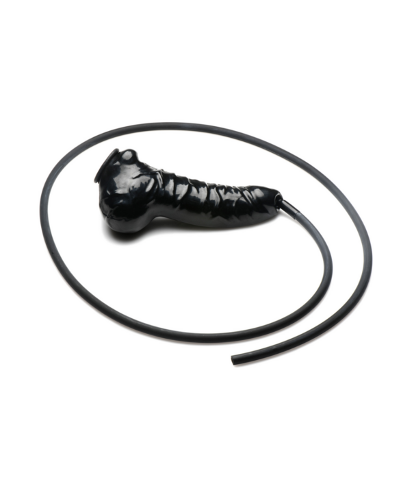 Guzzler - Realistische Penis Sheath met Tube - Zwart