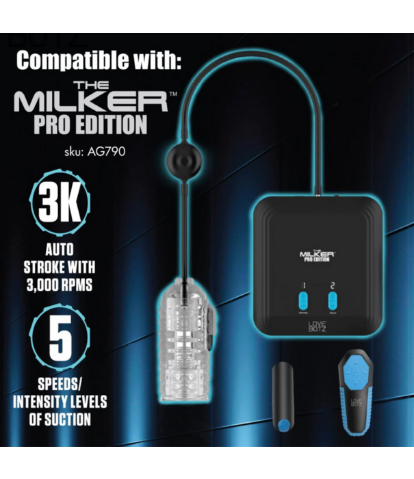 Melker TPE Masturbator met Ball Strap - Doorzichtig