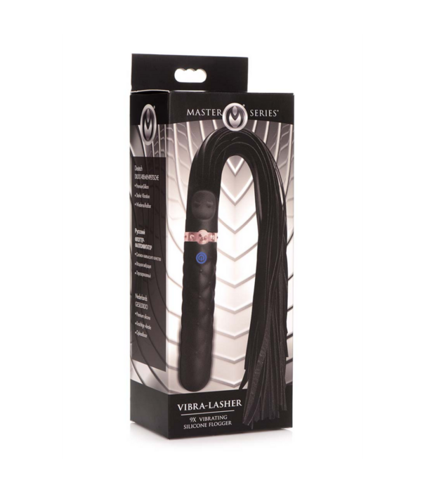 Vibra-Lasher - Vibrerende Silicone Dildo Flogger