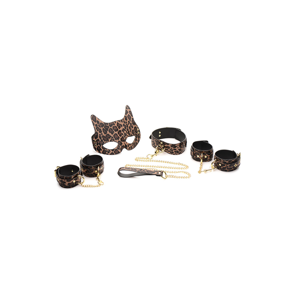 XR Brands Leopard Print Bondage Set afbeelding