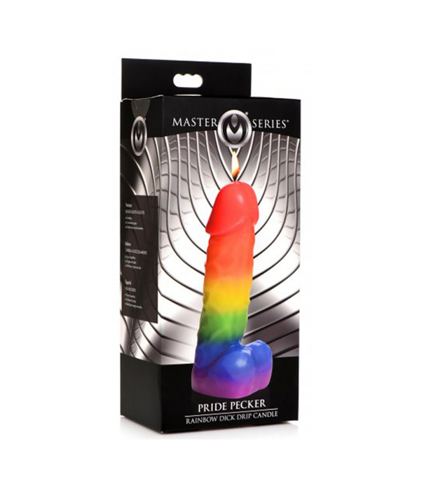 Pride Pecker - Regenboog Druipkaars