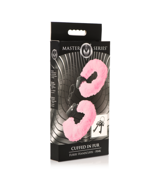 Cuffed in Fur - Furry Handcuffs - Roze