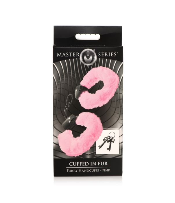 Cuffed in Fur - Furry Handcuffs - Roze