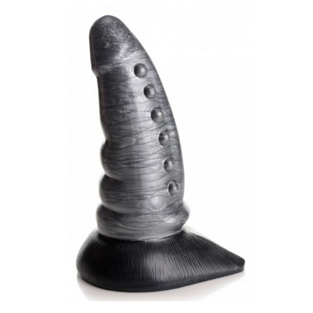XR Brands Beastly - Tapered Bumpy Silicone Dildo afbeelding