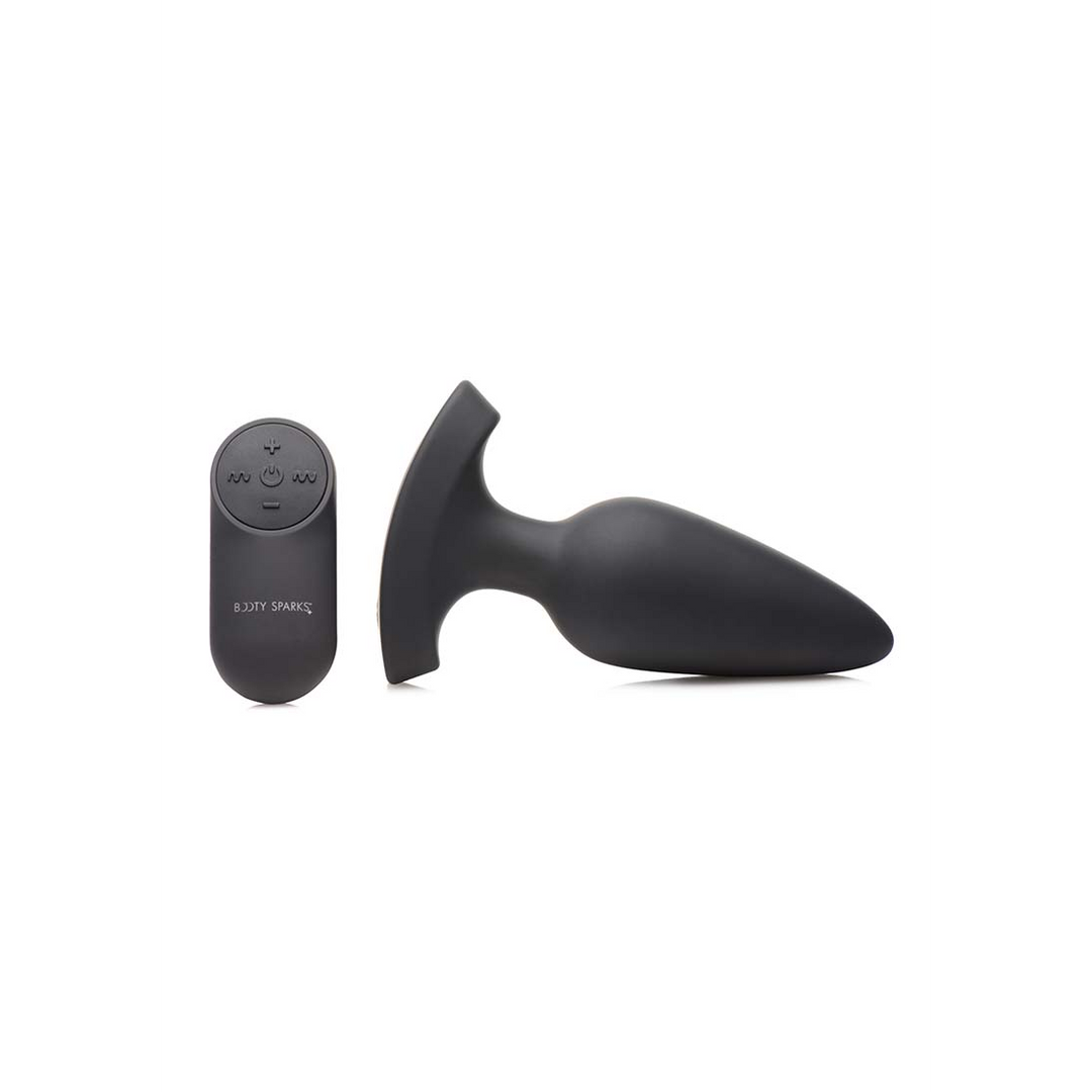 XR Brands Laser Hart - Butt Plug met Afstandsbediening - Groot afbeelding