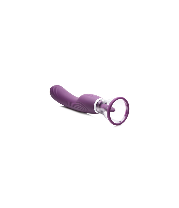 Lickgasm - 8x Licking en Sucking Vibrator - Paars