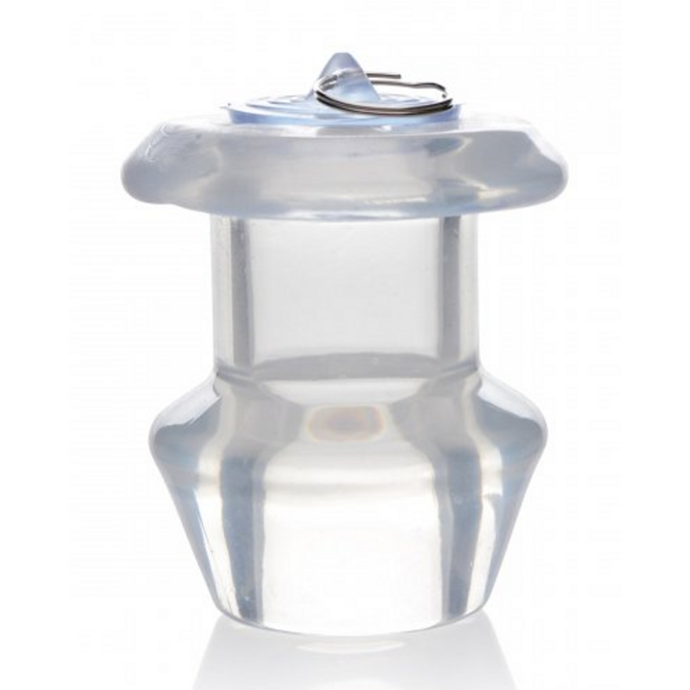 XR Brands Ass Bung - Heldere Holle Anale Dilator met Plug - Groot