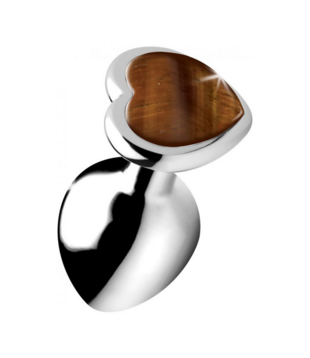 Tiger Eye Heart - Butt Plug - Medium