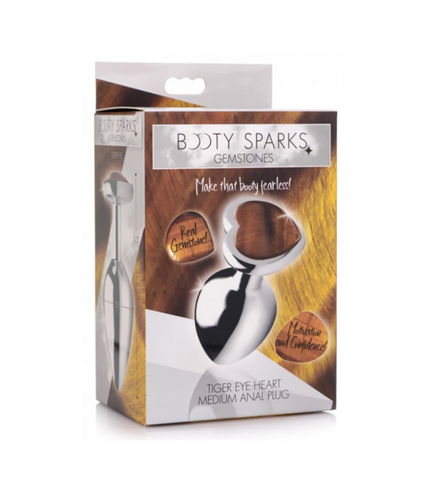 Tiger Eye Heart - Butt Plug - Medium