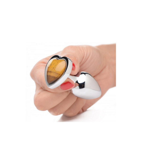 Tiger Eye Heart - Butt Plug - Medium