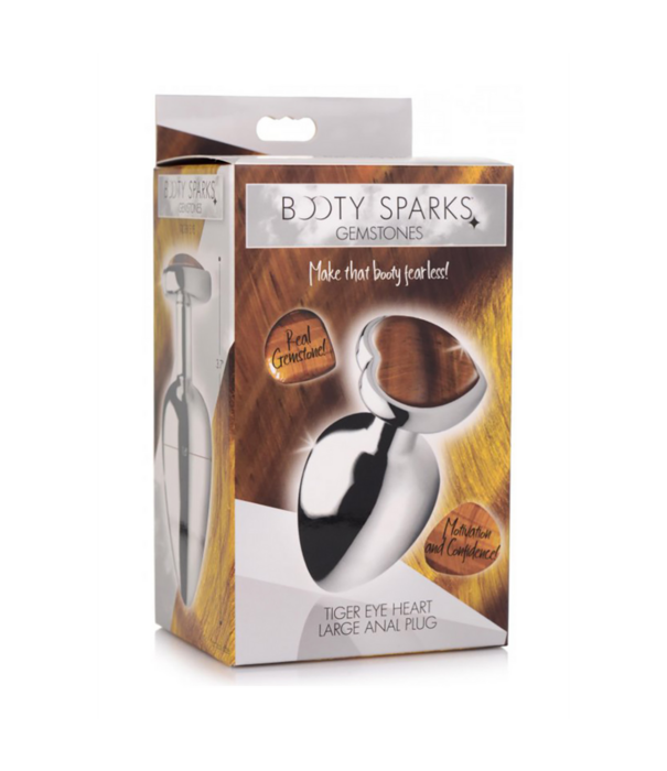 Tiger Eye Heart - Butt Plug - Large