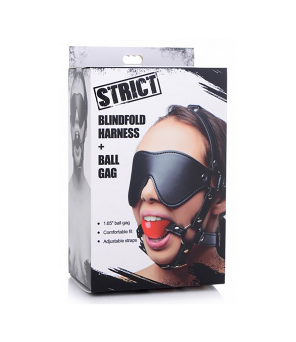 ST Blinde Vouw Harnass met Ball Gag