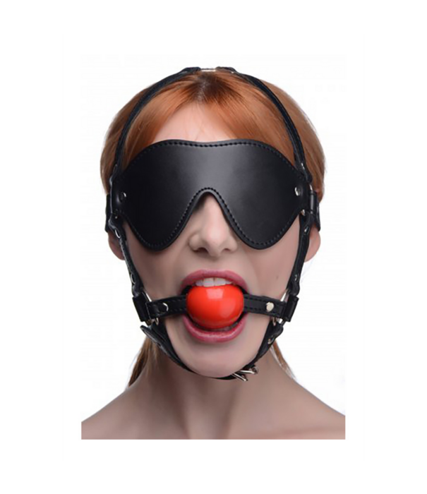 ST Blinde Vouw Harnass met Ball Gag