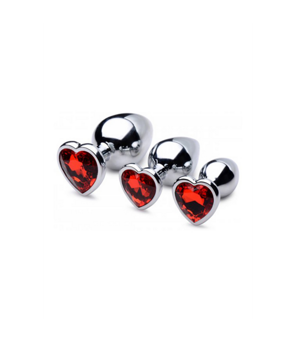 Rode Hart - Butt Plug Set