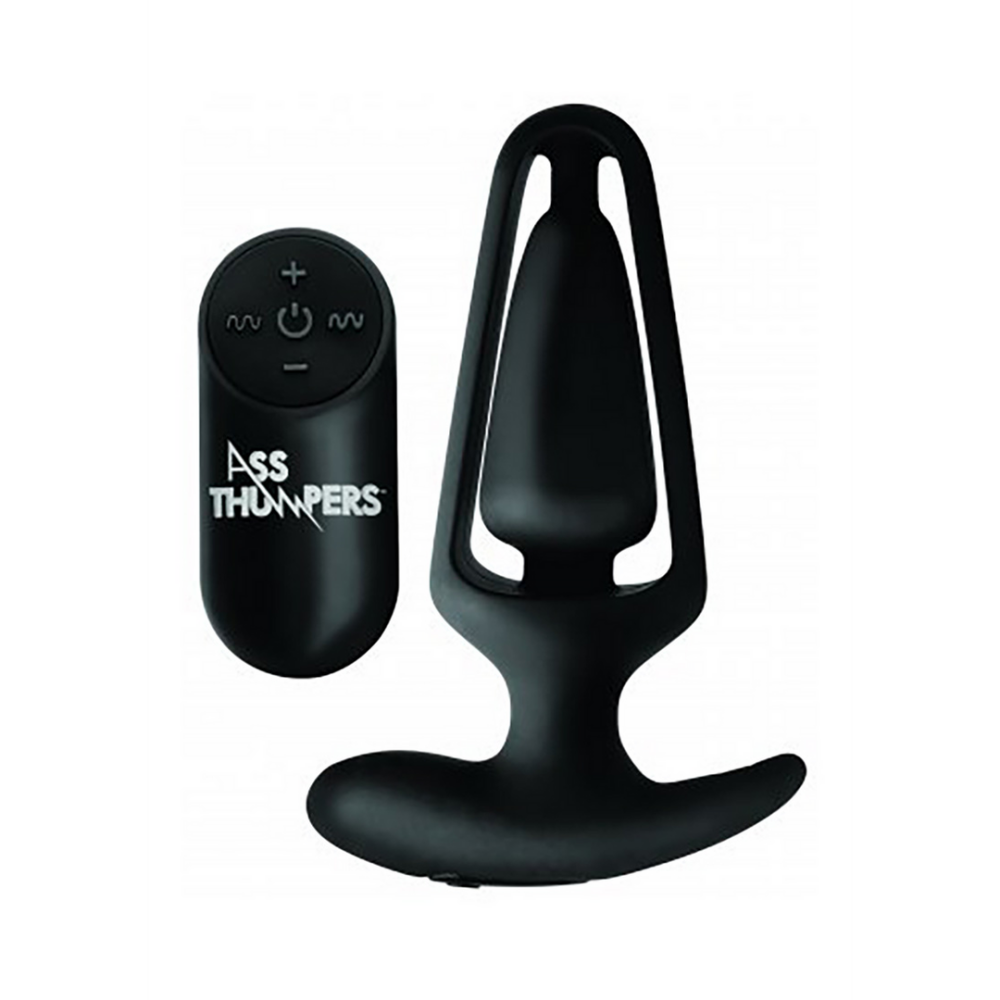 XR Brands Holle Anale Plug met Afstandsbediening en 7 Snelheden afbeelding