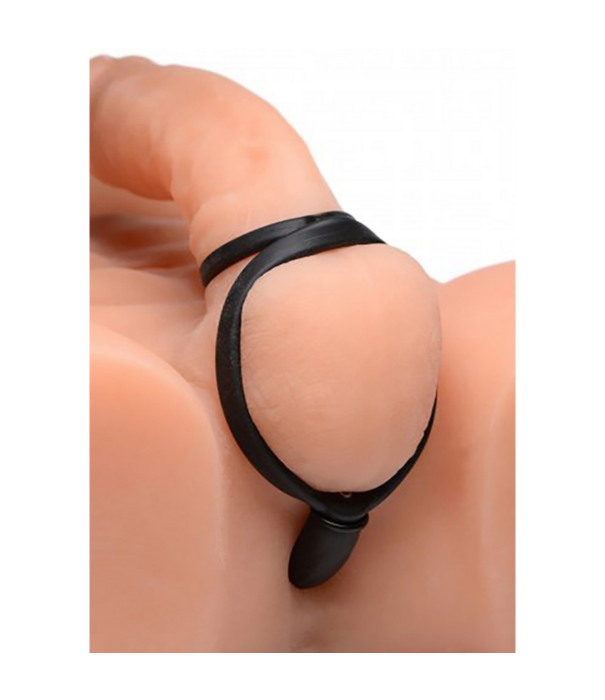 Opblaasbare Silicone Anale Plug + Cock- en Ballring