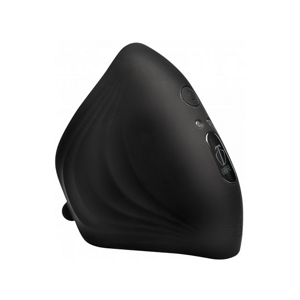 XR Brands Pleasure Stroke - Vibrerende Siliconen Penis Sleeve afbeelding