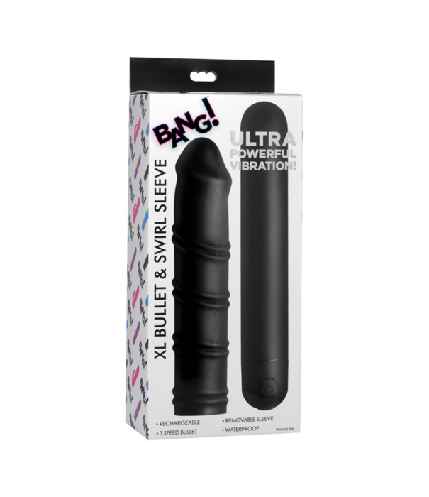 XL Bullet en Swirl Siliconen Sleeve