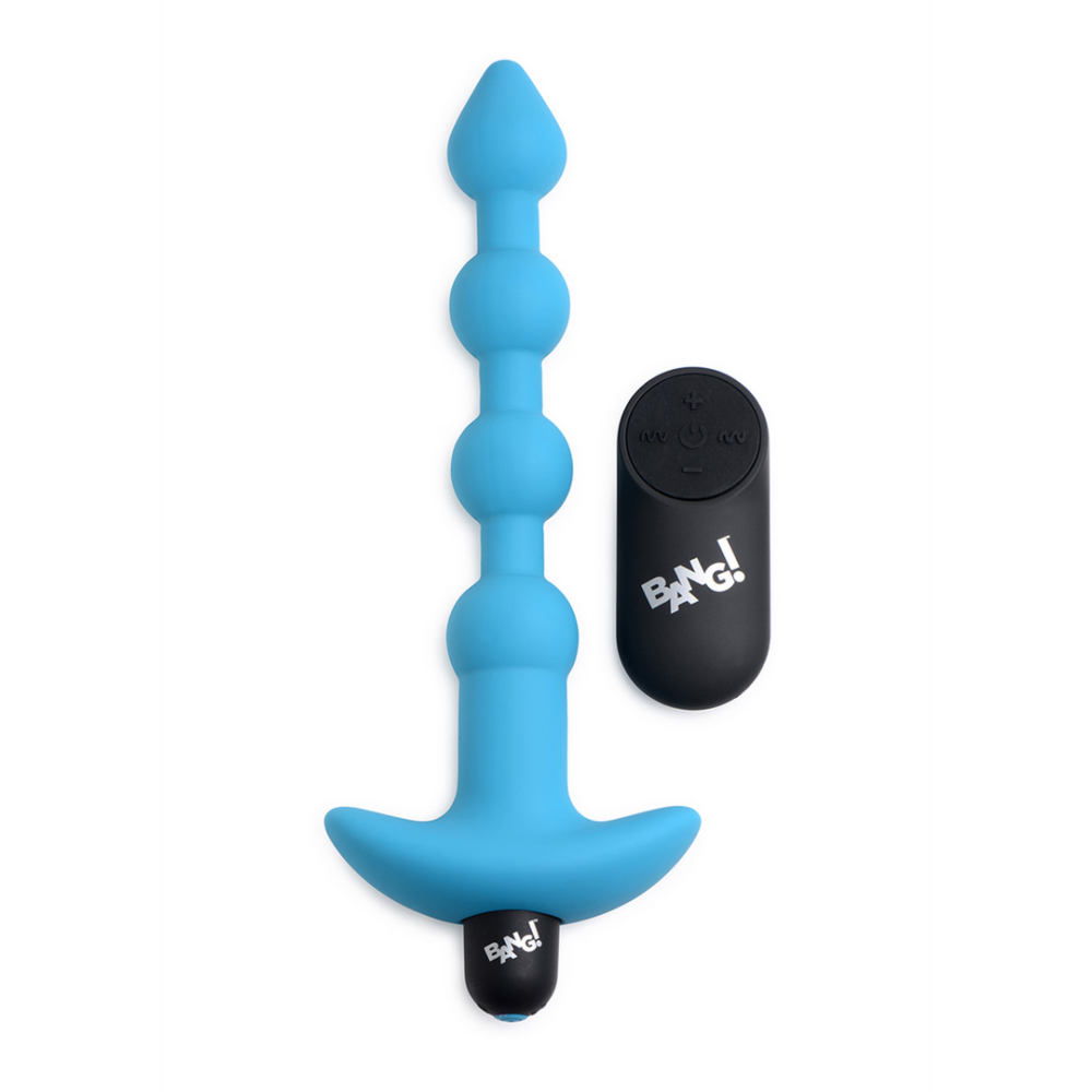 XR Brands Vibrerende Siliconen Anale Ballen en Afstandsbediening afbeelding