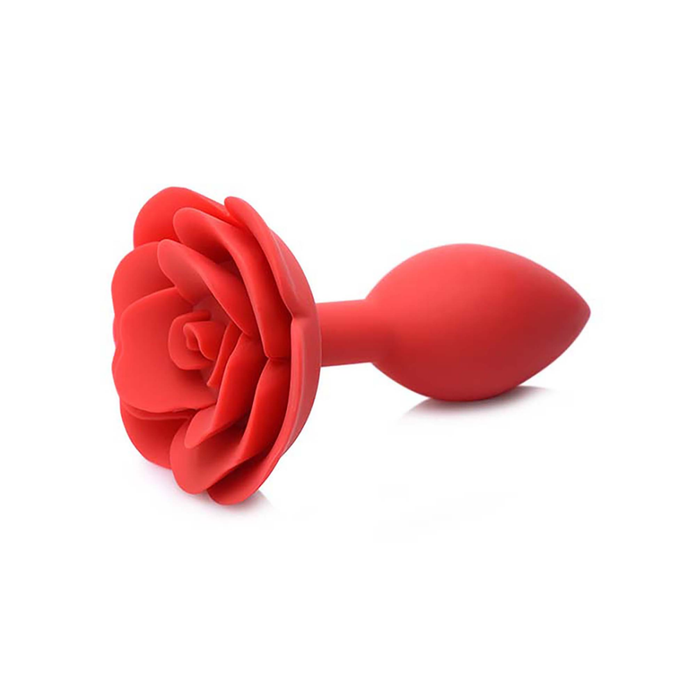 XR Brands Booty Bloom - Silicone Rose Anale Plug - Rood afbeelding