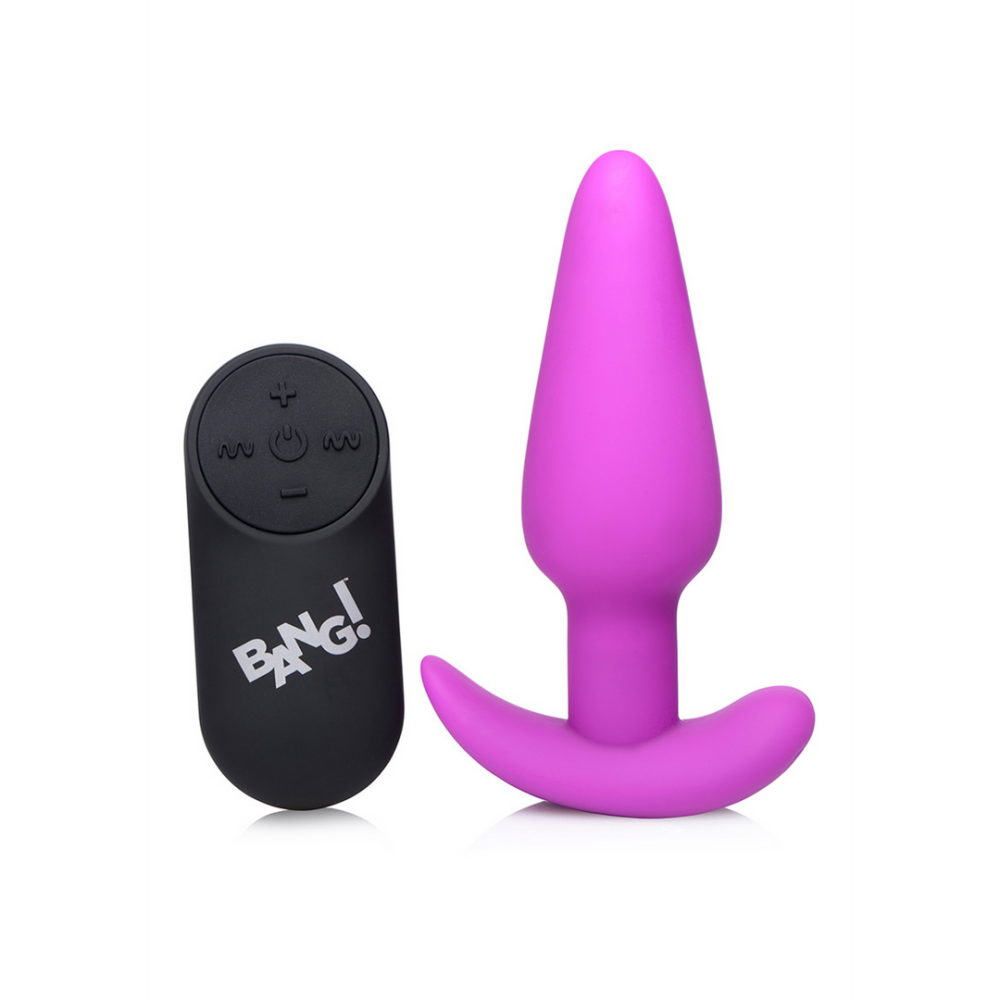 XR Brands Vibrerende Siliconen Butt Plug met Afstandsbediening