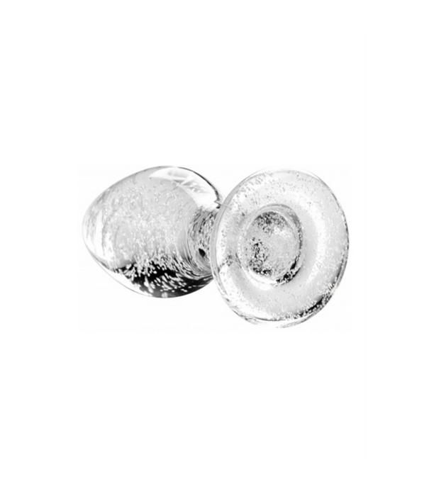 Glow-In-The-Dark - Glas Buttplug - Groot