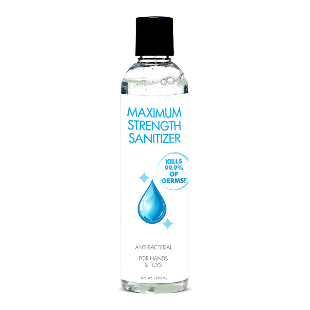 XR Brands Maximale Kracht Sanitizer voor Handen en Speelgoed - 8 fl oz / 236 ml afbeelding