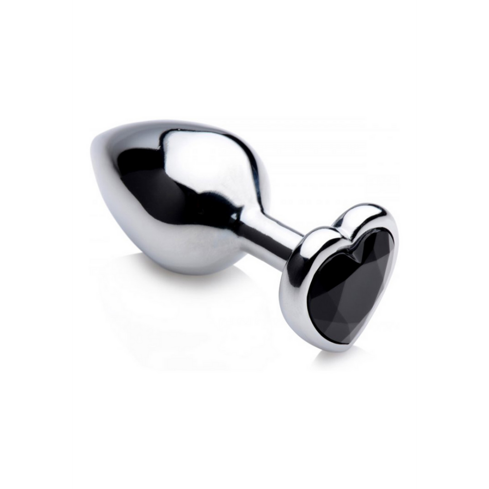 XR Brands Zwarte Hart - Butt Plug - Medium