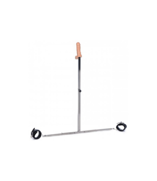 Squat - Spreader Bar met Enkelmanchetten en Anale Dildo