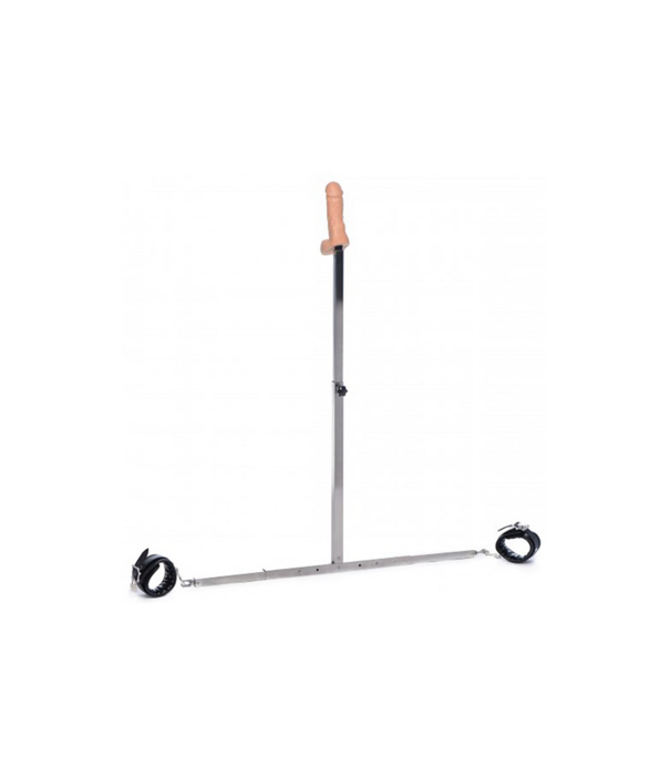 Squat - Spreader Bar met Enkelmanchetten en Anale Dildo