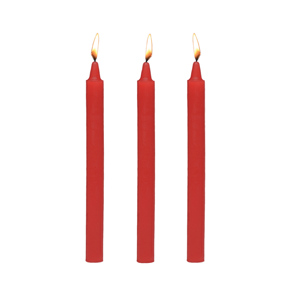 XR Brands Vuur Sticks - Fetish Drip Candles - 3 Stuks afbeelding