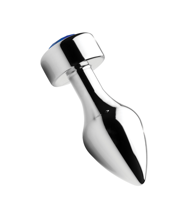 Blauwe Edelsteen - Verzwaarde Aluminium Plug - Medium