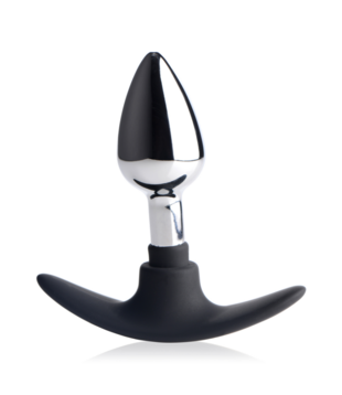 Dark Invader - Metaal en Silicoon Anale Plug - Klein