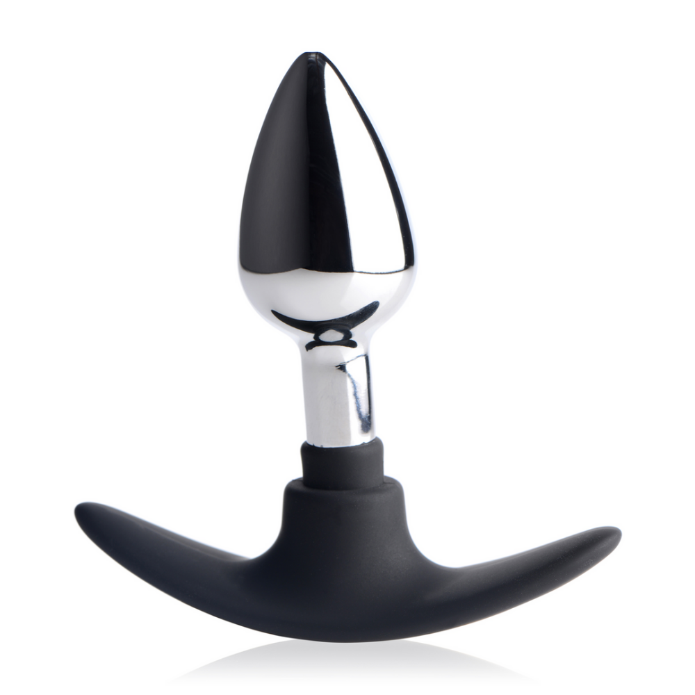 XR Brands Dark Invader - Metaal en Silicoon Anale Plug - Klein afbeelding