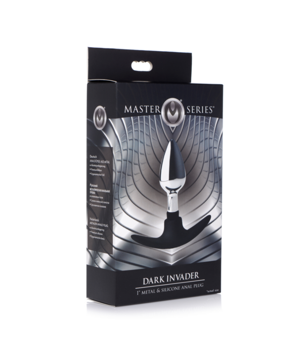 Dark Invader - Metaal en Silicoon Anale Plug - Klein