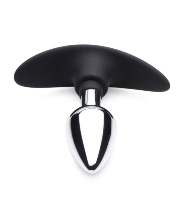 Dark Invader - Metaal en Silicoon Anale Plug - Klein