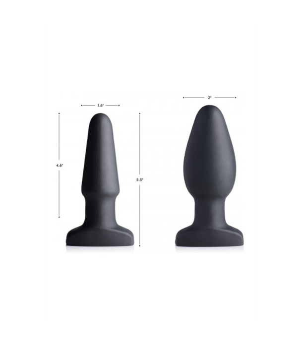 Opblaasbare Vibrerende Silicone Butt Plug