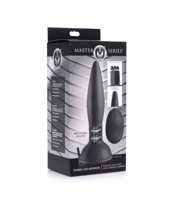 Turbo Ass-Spinner - Silicone Anal Plug with Remote Control