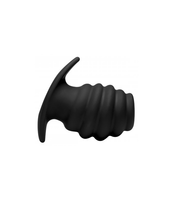 Hive Ass Tunnel - Siliconen Geribbelde Holle Anale Plug - Groot