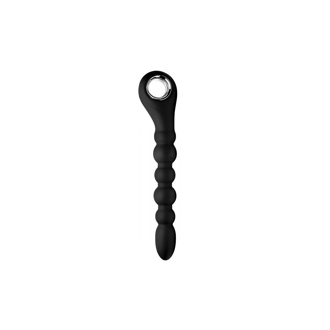 XR Brands Donkere Scepter - Vibrerende Silicone Anale Perlen afbeelding