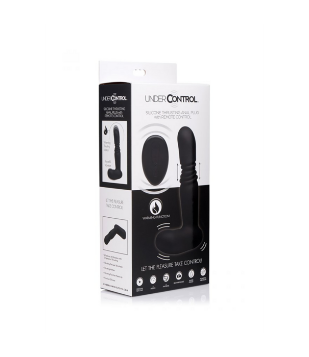 Siliconen Duwende Buttplug met Afstandsbediening