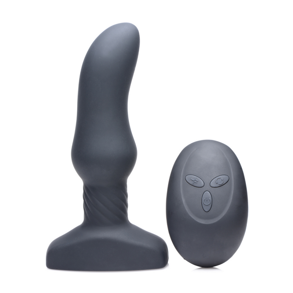XR Brands Slim M - Curved Rimming Plug met Afstandsbediening afbeelding