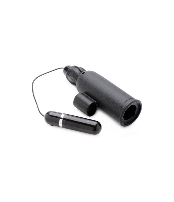 Lightning Stroke - Siliconen Stroker met Vibrerende Bullet