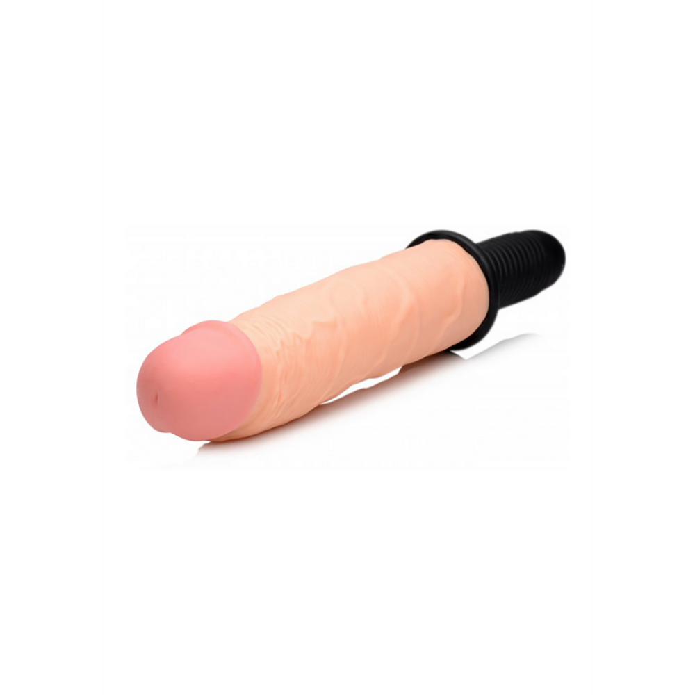 XR Brands Onslaught - XXL Vibrerende Dildo Thruster afbeelding