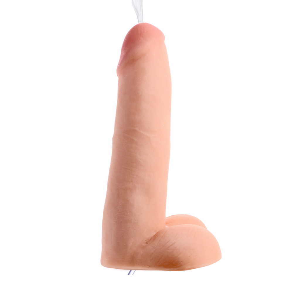 XR Brands Realistische Dual Density Squirting Dildo - 8 / 20,5 cm afbeelding